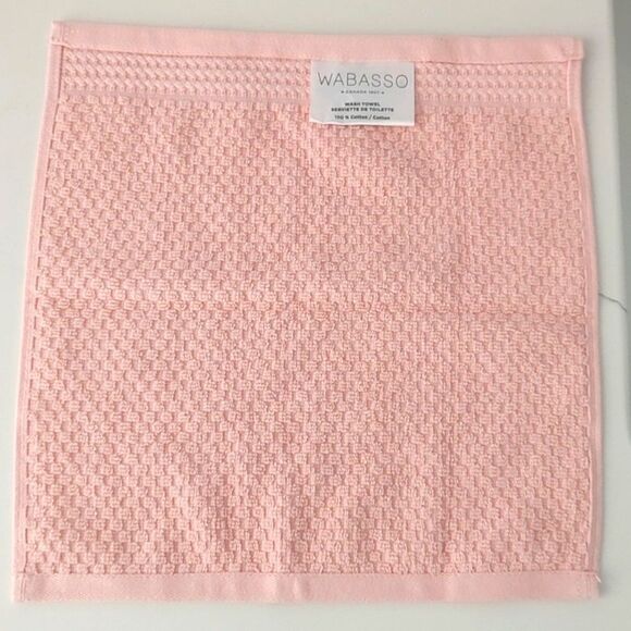 New Without Tags Wabasso Pink 100% Cotton Wash Towel - Picture 6 of 8